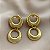 BRINCO CÍRCULOS BOLEADOS PENDENTES DOURADO AÇO 316L⭐️ - Imagem 1