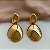BRINCO CHAPAS LISAS AMENDOADAS DOURADO AÇO 316L⭐️ - Imagem 4