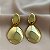 BRINCO CHAPAS LISAS AMENDOADAS DOURADO AÇO 316L⭐️ - Imagem 3