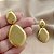 BRINCO CHAPAS LISAS AMENDOADAS DOURADO AÇO 316L⭐️ - Imagem 2