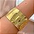 PULSEIRA/BRACELETE LARGO MARTELADO DOURADO AÇO 316L⭐️ - Imagem 1