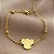 PULSEIRA DELICADA BOLINHAS PINGENTE ESPÍRITO SANTO DOURADO AÇO 316L⭐️ - Imagem 3