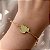 PULSEIRA DELICADA BOLINHAS PINGENTE ESPÍRITO SANTO DOURADO AÇO 316L⭐️ - Imagem 1