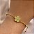 PULSEIRA DELICADA BOLINHAS PINGENTE FLORZINHA DOURADO AÇO 316L⭐️ - Imagem 1