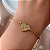 PULSEIRA DELICADA BOLINHAS PINGENTE CORAÇÃO DOURADO AÇO 316L⭐️ - Imagem 1