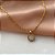 COLAR CÍRCULO VAZADO MINI ZIRCÔNIAS DOURADO AÇO 316L⭐️ - Imagem 3