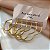 BRINCO KIT ARGOLAS DE CORAÇÃO FIO DOURADO AÇO 316L⭐️ - Imagem 3