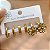 BRINCO KIT FLOR ZIRCÔNIA GRUPO 2 DOURADO AÇO 316L⭐️ - Imagem 3