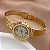 BRACELETE RELÓGIO COLMEIA DOURADO AÇO 316L⭐️ - Imagem 3