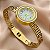 BRACELETE RELÓGIO LABIRINTO DOURADO AÇO 316L⭐️ - Imagem 1
