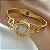 BRACELETE RELÓGIO ELOS VAZADOS DOURADO AÇO 316L⭐️ - Imagem 2