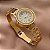 BRACELETE RELÓGIO ELOS VAZADOS DOURADO AÇO 316L⭐️ - Imagem 1