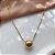 COLAR PINGENTE ESFERA CLÁSSICA LISA DOURADO AÇO 316L⭐️ - Imagem 1