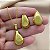 COLAR E BRINCO KIT GOTA LISA DOURADO AÇO 316L⭐️ - Imagem 4