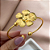 BRACELETE REGULÁVEL FLOR RISCADA DOURADO AÇO 316L⭐️ - Imagem 2