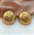 BRINCO ESFERA MARTELADA GRANDE DOURADO AÇO 316L⭐️ - Imagem 1