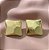 BRINCO QUADRADO CHANFRADO DOURADO AÇO 316L⭐️ - Imagem 1