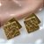BRINCO PLACAS QUADRADAS DOURADO AÇO 316L⭐️ - Imagem 2