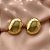 BRINCO OVAL GLAM DOURADO AÇO 316L⭐️ - Imagem 2