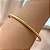 PULSEIRA/ BRACELETE FIO BOLEADO LISO GROSSO DOURADO AÇO 316L⭐️ - Imagem 1
