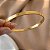 PULSEIRA/ BRACELETE FIO ACHATADO LISO GROSSO DOURADO AÇO 316L⭐️ - Imagem 2