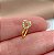 PIERCING FAKE CORAÇÃO VAZADO CRAVEJADO DOURADO AÇO 316L⭐️ - Imagem 2