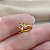 PIERCING FAKE FLOR ZIRCÔNIAS DOURADO AÇO 316L⭐️ - Imagem 2