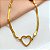 PULSEIRA FITA CORAÇÃO VAZADO DOURADO AÇO 316L⭐️ - Imagem 1