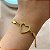 PULSEIRA FITA CORAÇÃO VAZADO DOURADO AÇO 316L⭐️ - Imagem 1