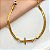 PULSEIRA FITA CRUZ DOURADO AÇO 316L⭐️ - Imagem 1