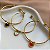 PULSEIRA /BRACELETE PINGENTE CORAÇÃO COLOR DOURADO AÇO 316L⭐️ - Imagem 2