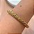 PULSEIRA/BRACELETE TRAMA DOURADO AÇO 316L⭐️ - Imagem 1