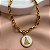 PULSEIRA CORRENTE PINGENTE NOSSA SENHORA ESMALTADO DOURADO AÇO 316L⭐️ - Imagem 2