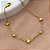 PULSEIRA MINI CORAÇÕES E PEDRINHAS DOURADO AÇO 316L⭐️ - Imagem 1