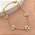 PULSEIRA FLORZINHA DE PÉROLAS DOURADO AÇO 316L⭐️ - Imagem 1