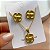 COLAR E BRINCO KIT TREVO 4 FOLHAS DOURADO AÇO 316L⭐️ - Imagem 3