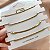 KIT 4 PULSEIRAS CORRENTES DIVERSAS BIA DOURADO AÇO 316L⭐️ - Imagem 1