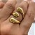 ANEL REGULÁVEL 3 GOTAS DOURADO AÇO 316L⭐️ - Imagem 1