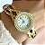 BRACELETE RELÓGIO FIOS TRANÇADOS DOURADO AÇO 316L⭐️ - Imagem 2