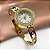 BRACELETE RELÓGIO PEDRAS ZIRCÔNIAS DOURADO AÇO 316L⭐️ - Imagem 3