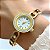 BRACELETE RELÓGIO PEDRAS ZIRCÔNIAS DOURADO AÇO 316L⭐️ - Imagem 2
