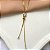 COLAR GRAVATINHA PEDRA CORAÇÃO ZIRCÔNIA DOURADO AÇO 316L⭐️ - Imagem 2