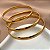 PULSEIRA KIT 3 AROS LISOS DOURADO AÇO 316L⭐️ - Imagem 2