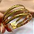 PULSEIRA KIT 3 AROS LISOS DOURADO AÇO 316L⭐️ - Imagem 3