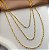 COLAR TRIPLO CORRENTE CARTIER DOURADO AÇO 316L⭐️ - Imagem 2
