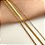 COLAR TRIPLO CORRENTES DIVERSAS DOURADO AÇO 316L⭐️ - Imagem 3