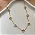 COLAR MINI FLORES DE PÉROLAS DOURADO AÇO 316L⭐️ - Imagem 2