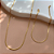 COLAR E PULSEIRA KIT FITA FINÍSSIMA DOURADO AÇO 316L⭐️ - Imagem 1