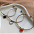PULSEIRA /BRACELETE PINGENTE CORAÇÃO COLOR AÇO 316L⭐️ - Imagem 2
