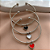 PULSEIRA /BRACELETE PINGENTE CORAÇÃO COLOR AÇO 316L⭐️ - Imagem 1